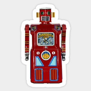 Machine Man Robot Sticker